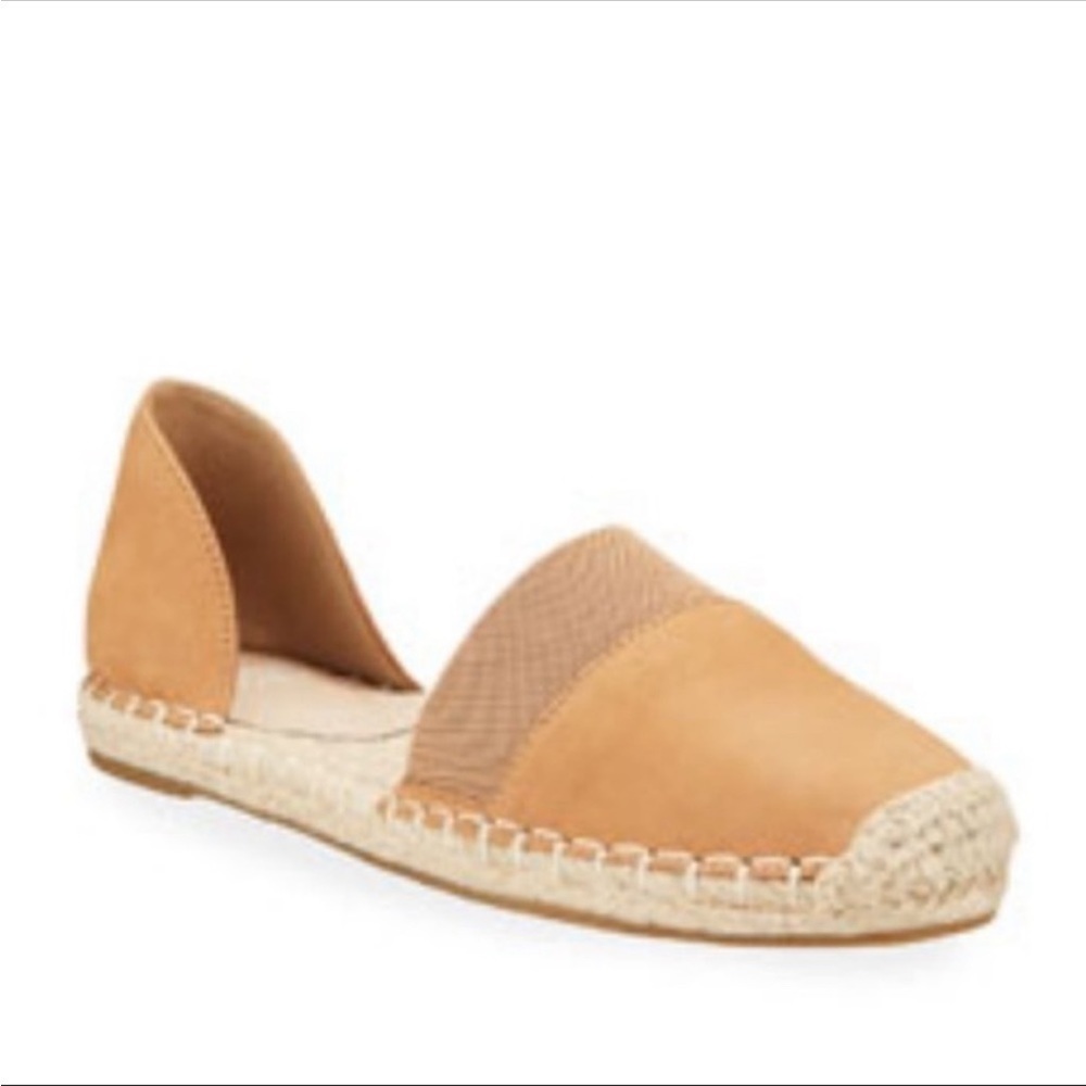 EILEEN FISHER espadrille suede leather flat